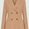 Marella Coats And Jackets | Luxury Gifts^BELFORD Women's Double Breasted Long Blazer In Camel 242304605