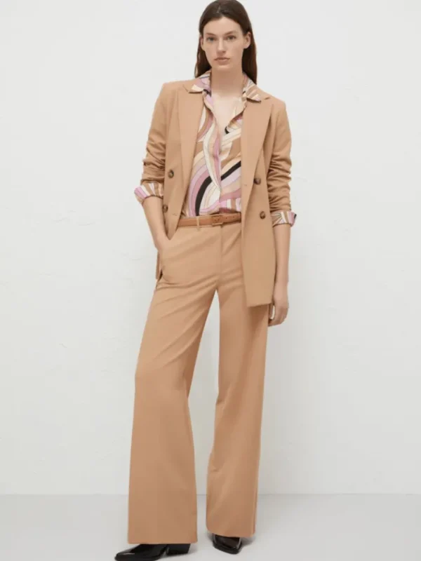 Marella Coats And Jackets | Luxury Gifts^BELFORD Women's Double Breasted Long Blazer In Camel 242304605