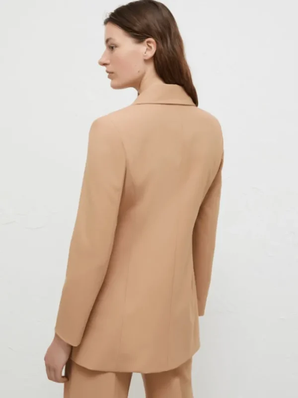 Marella Coats And Jackets | Luxury Gifts^BELFORD Women's Double Breasted Long Blazer In Camel 242304605