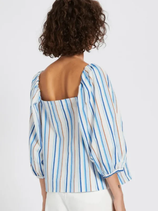 Marella Tops | Gifts Under £100^DOGMA Poplin Weave Striped Top 24131112022 Col 003