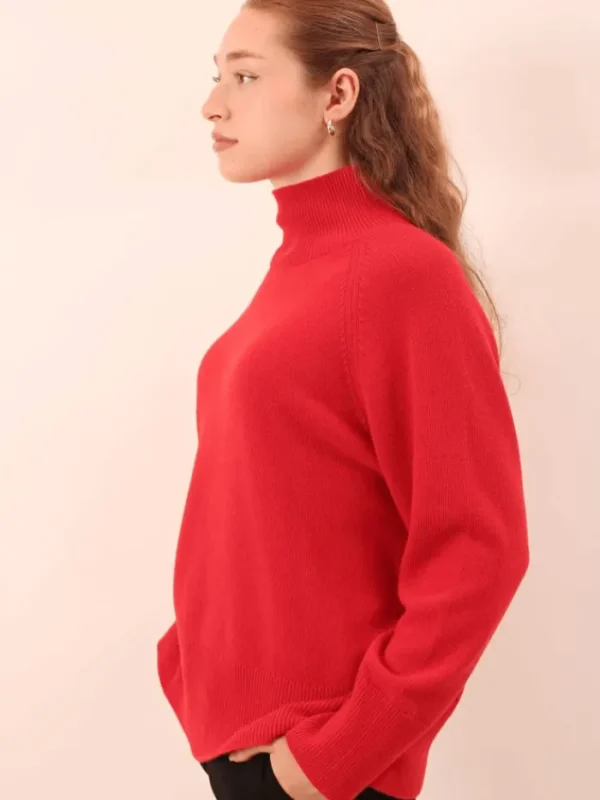 Marella Knitwear | Gifts Under £250^FALANGE Turtleneck Jumper In Red 24233661842 Col 001