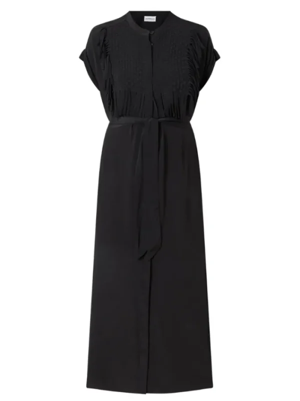 Marella Dresses | Gifts Under £100^FORMA Midi Black Dress With Woven Tassel Design 24132211822 Co