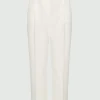 Marella Trousers | Gifts Under £250^IZABEL Crepe Trousers In Wool White 24131310232 Col 001