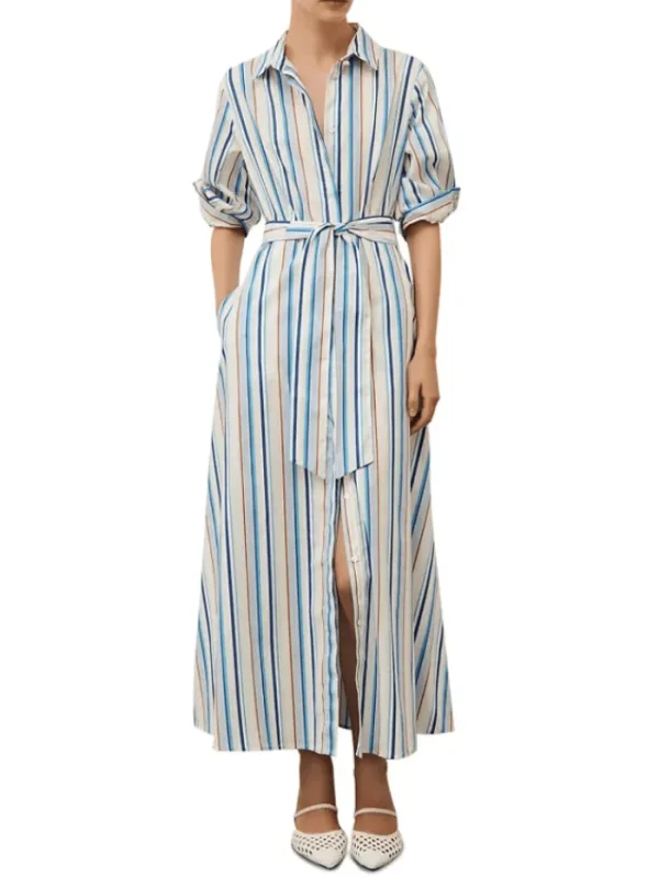 Marella Dresses | Gifts Under £100^JUTTA Striped Midi Shirt Dress 24132214422 Col 003