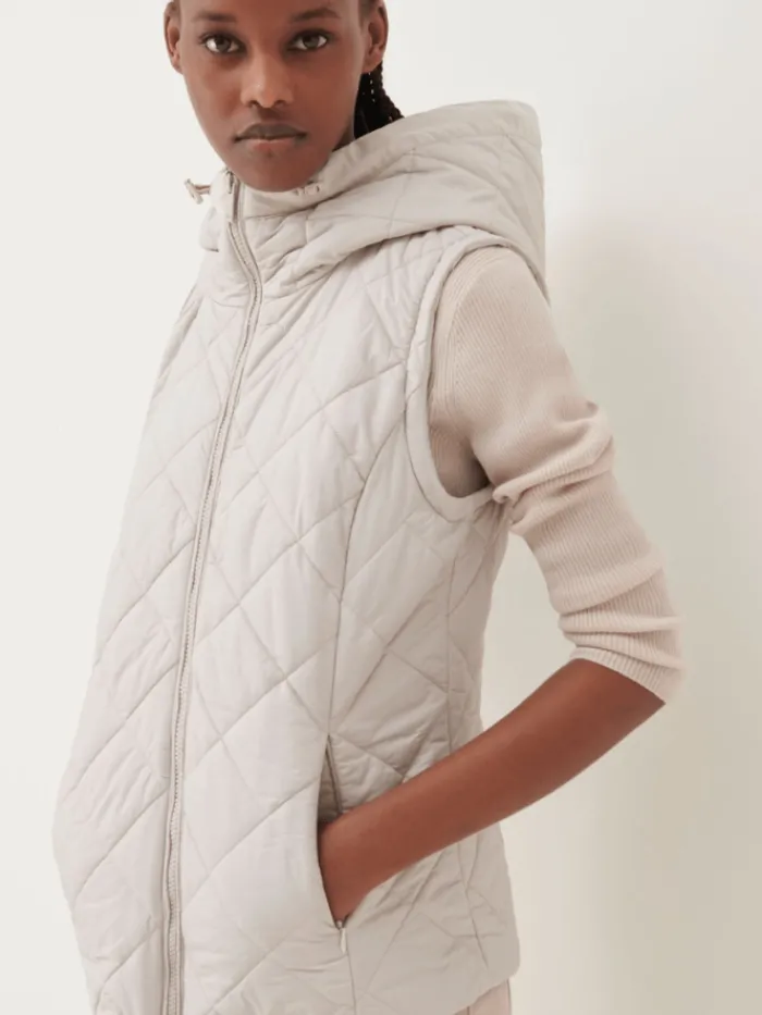 marella_maiorca_hooded_qu_4.webp Marella Coats And Jackets | Gifts Under £250^Maiorca Hooded Quilted Jacket In Natural 23348694392 Col 001