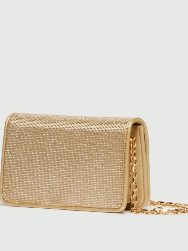 Marella Party Wear | Bags^MALIBU Gold Rhinestone Handbag 24135111072 Col 001