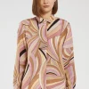 Marella Tops | Gifts Under £250^MINERVA Patterned Silk Crepe Shirt 24231160822 Col 001