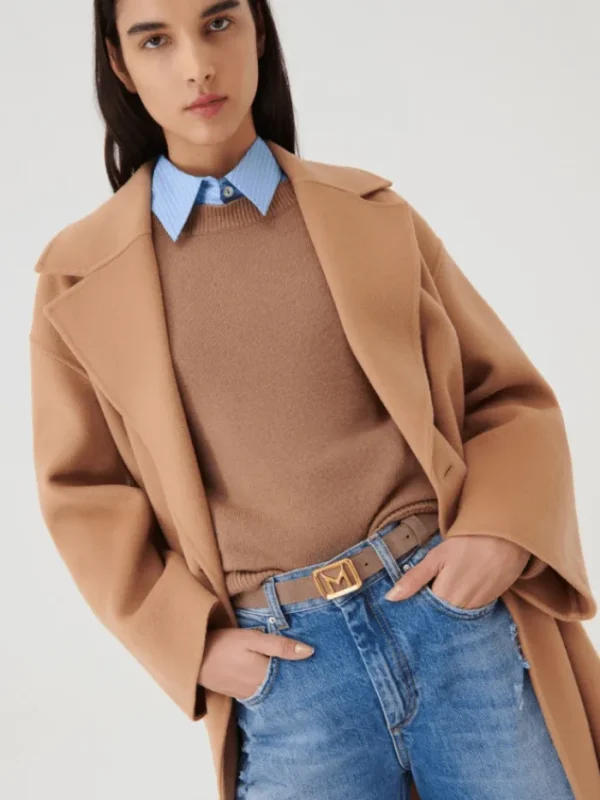 Marella Coats And Jackets | Luxury Gifts^Nandina Double Breasted Camel Coat 23301608382 001