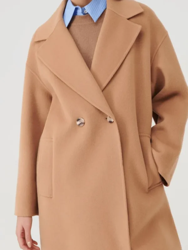 Marella Coats And Jackets | Luxury Gifts^Nandina Double Breasted Camel Coat 23301608382 001