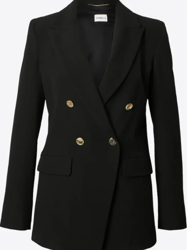 Marella Coats And Jackets | Gifts Under £250^NOTION Double Breasted Blazer In Black 24130411112 Col 005