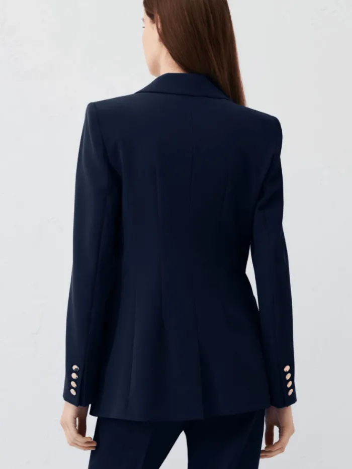 marella_notion_double_bre_2-1.webp Marella Coats And Jackets | Gifts Under £250^NOTION Double Breasted Blazer In Navy 24130411112 Col 003