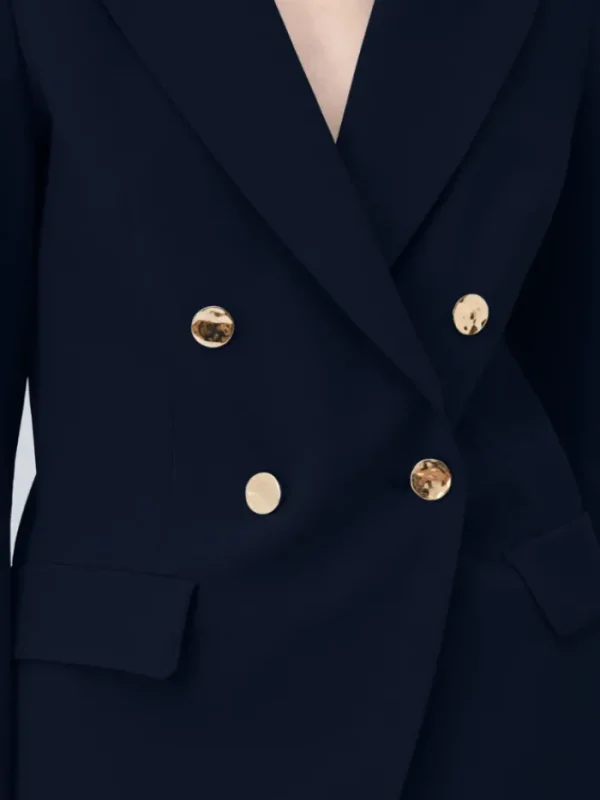 Marella Coats And Jackets | Gifts Under £250^NOTION Double Breasted Blazer In Navy 24130411112 Col 003