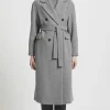 Marella Coats And Jackets | Luxury Gifts^Pinco Grey Long Coat 23301601372 Col: 002