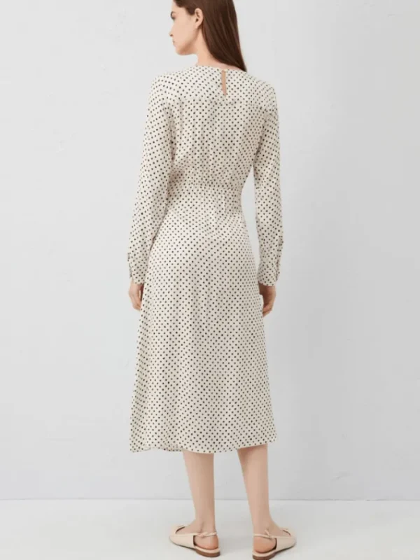 Marella Dresses | Gifts Under £250^ROBINIA Polka Dot Patterned Twill Midi Dress 24132211412 Col 0