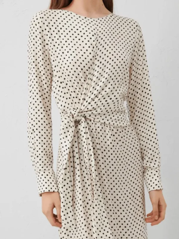 Marella Dresses | Gifts Under £250^ROBINIA Polka Dot Patterned Twill Midi Dress 24132211412 Col 0