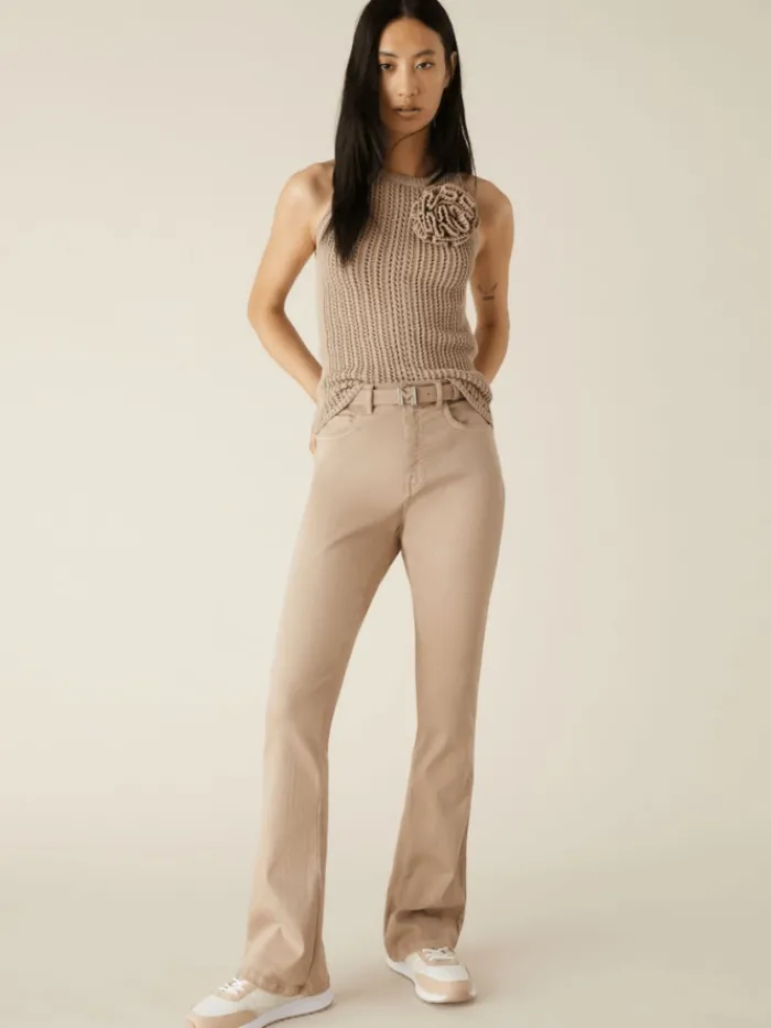 marella_sahara_bootcut_je_1.webp Marella Denim | Gifts Under £250^SAHARA Bootcut Jeans In Beige 24131311252 Col 004