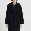Marella Coats And Jackets | Gifts Under £250^Sasia Navy Boucle Teddy Coat 23390601382 Col 003
