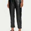 Marella Trousers | Gifts Under £100^SELVA Black Faux Leather Trousers 2423786014 Col 004