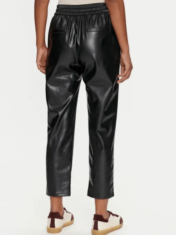 Marella Trousers | Gifts Under £100^SELVA Black Faux Leather Trousers 2423786014 Col 004