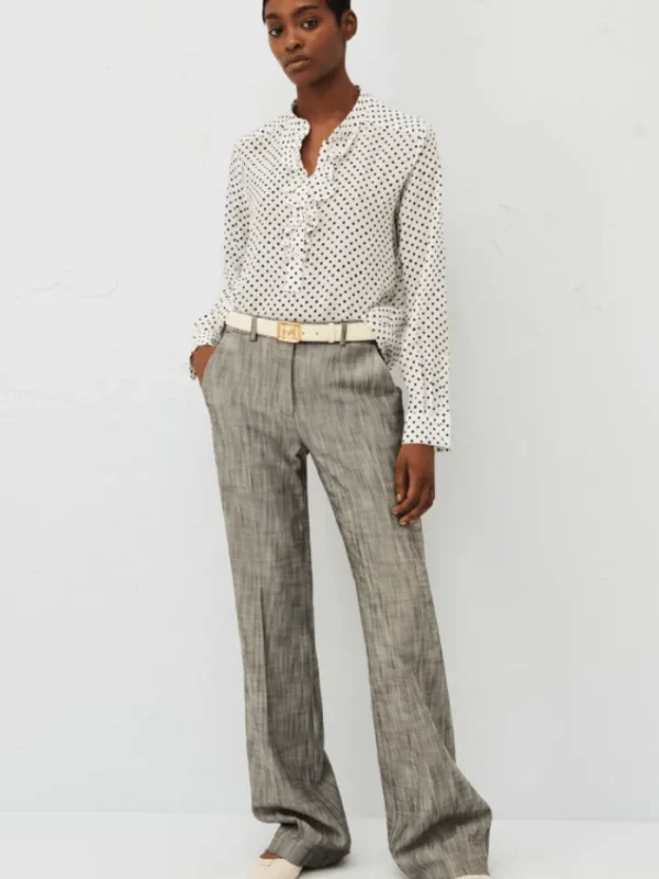 Marella Tops | Gifts Under £250^TAGLIA Ruched Polka Dot Patterned Blouse 24131111512 Col 001
