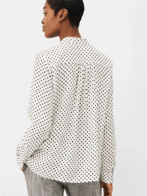 Marella Tops | Gifts Under £250^TAGLIA Ruched Polka Dot Patterned Blouse 24131111512 Col 001