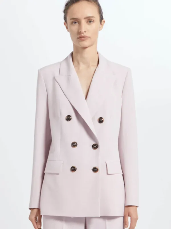 Marella Coats And Jackets | Gifts Under £250^VAIMY Double Breasted Blazer In Pale Pink 24130410512 Col 003