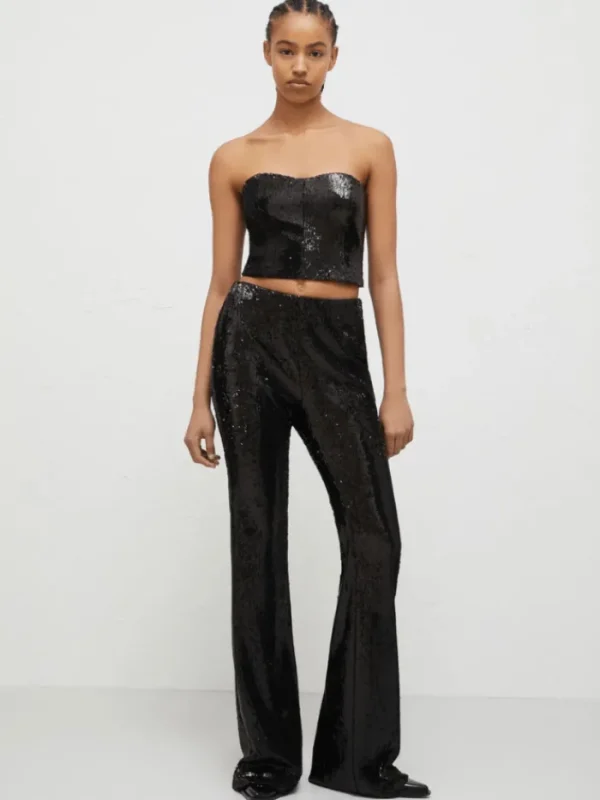 Marella Party Wear | Trousers^Women's CHIETI Black Sequin Trousers 24237860122 Col 001