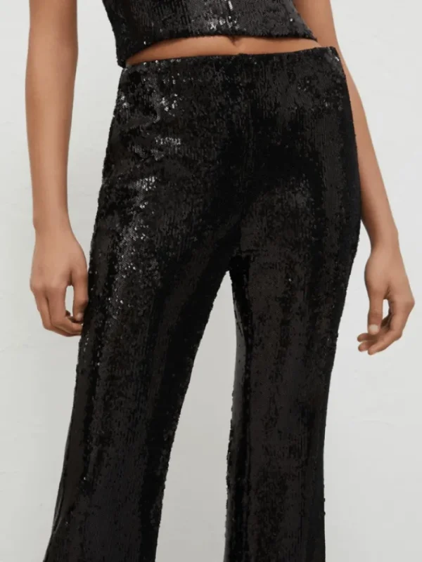 Marella Party Wear | Trousers^Women's CHIETI Black Sequin Trousers 24237860122 Col 001