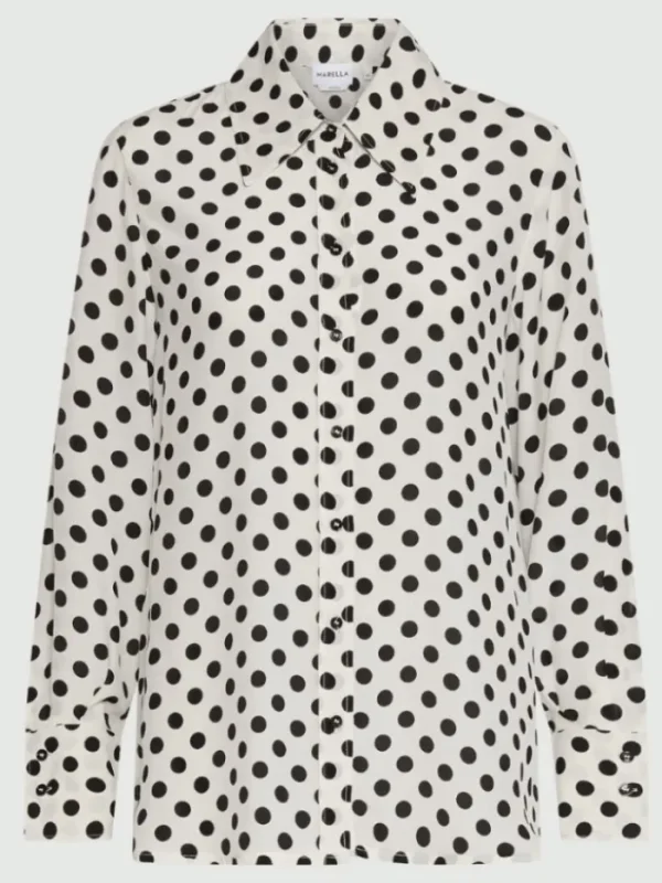 Marella Tops | Gifts Under £250^Women's CONIO Printed Silk Shirt With Polka Dots 25131110612 C