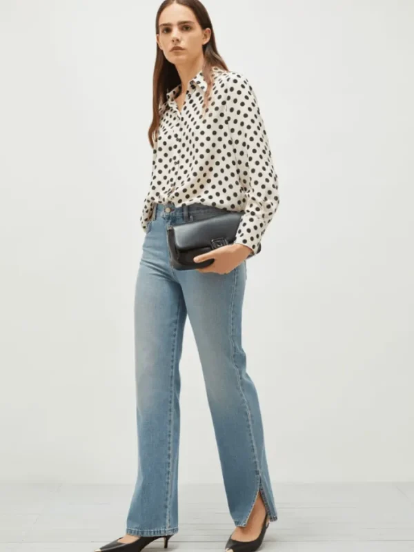 Marella Tops | Gifts Under £250^Women's CONIO Printed Silk Shirt With Polka Dots 25131110612 C