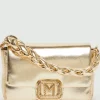 Marella Party Wear | Cross Body Bags^Women's Laminated Faux Leather Bag In Gold 25135110862 Col 001