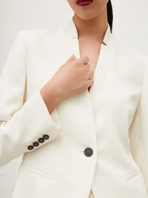 Marella Coats And Jackets | Gifts Under £250^Women's MIRANDA Stand-Up Collar Blazer In Wool White 251304103