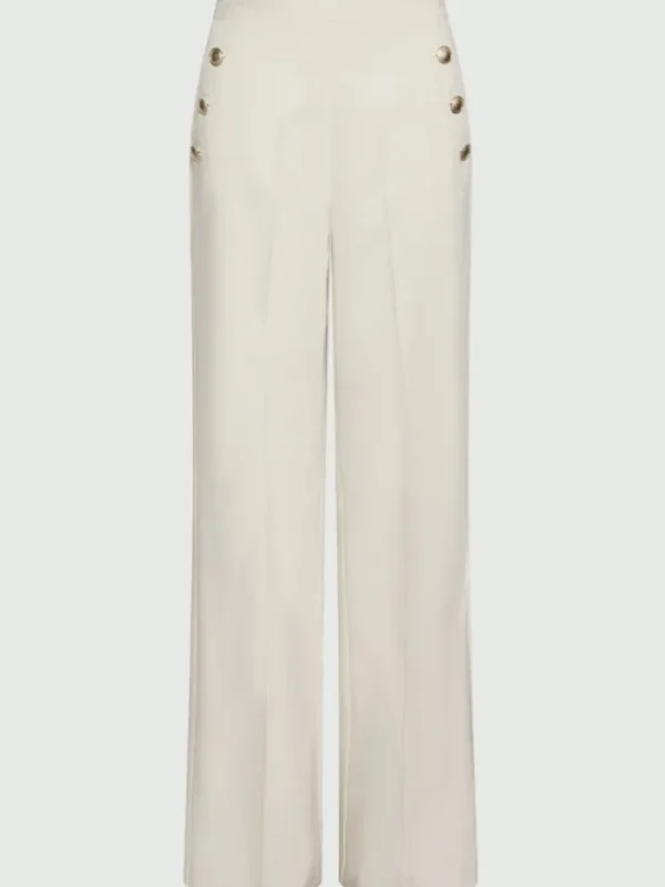 Marella Trousers | Gifts Under £250^Women's MISSION Basketweave Fabric Trousers In White 251313105