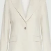 Marella Coats And Jackets | Luxury Gifts^Women's SACCA Basketweave Fabric Blazer In White 25130410912 C