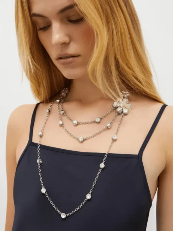 Marella Jewellery & Jewellery Boxes | Gifts Under £250^Women's SATIRA Crystal Flower Adorned Long Necklace 2513751036