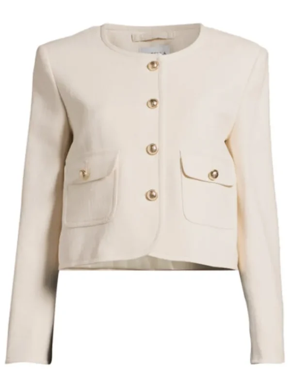 Marella Coats And Jackets | Party Wear^Women's TURCHIA Short Jacket In Wool White 24230461222 Col 001
