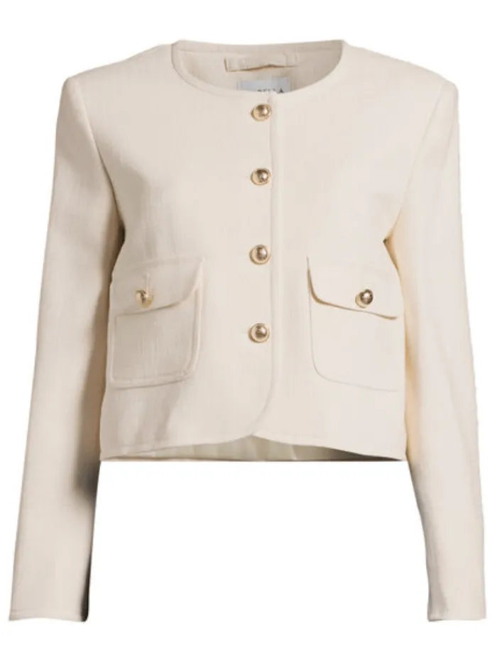 marella_womens_turchia_sh_0.webp Marella Coats And Jackets | Party Wear^Women's TURCHIA Short Jacket In Wool White 24230461222 Col 001