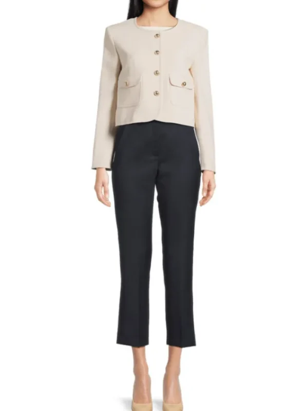 Marella Coats And Jackets | Party Wear^Women's TURCHIA Short Jacket In Wool White 24230461222 Col 001