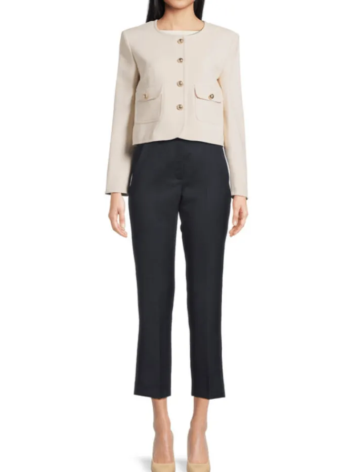 marella_womens_turchia_sh_1.webp Marella Coats And Jackets | Party Wear^Women's TURCHIA Short Jacket In Wool White 24230461222 Col 001