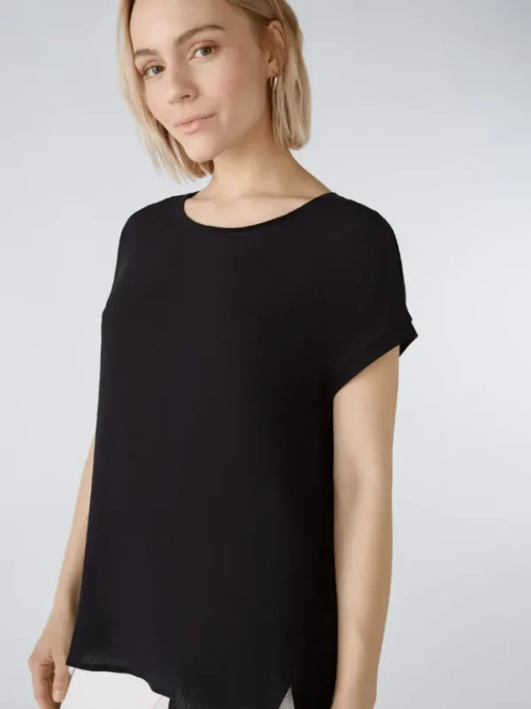 Oui Tops | Gifts Under £100^AYANO Blouse Shirt In Black 88335 Col 9990