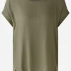 Oui Tops | Gifts Under £100^AYANO Women's Blouse Shirt In Dusty Olive 88335 Col 6814