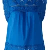 Oui Tops | Gifts Under £100^Azur Blue Broderie Anglaise Blouse 78595 5428