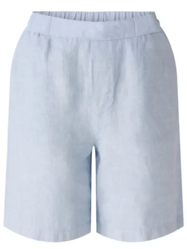 Oui Shorts | Gifts Under £100^Bermuda 100% Linen Shorts In Kentucky Blue 87588 Col 5082