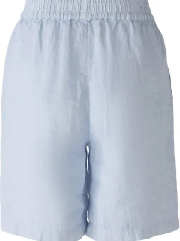 Oui Shorts | Gifts Under £100^Bermuda 100% Linen Shorts In Kentucky Blue 87588 Col 5082