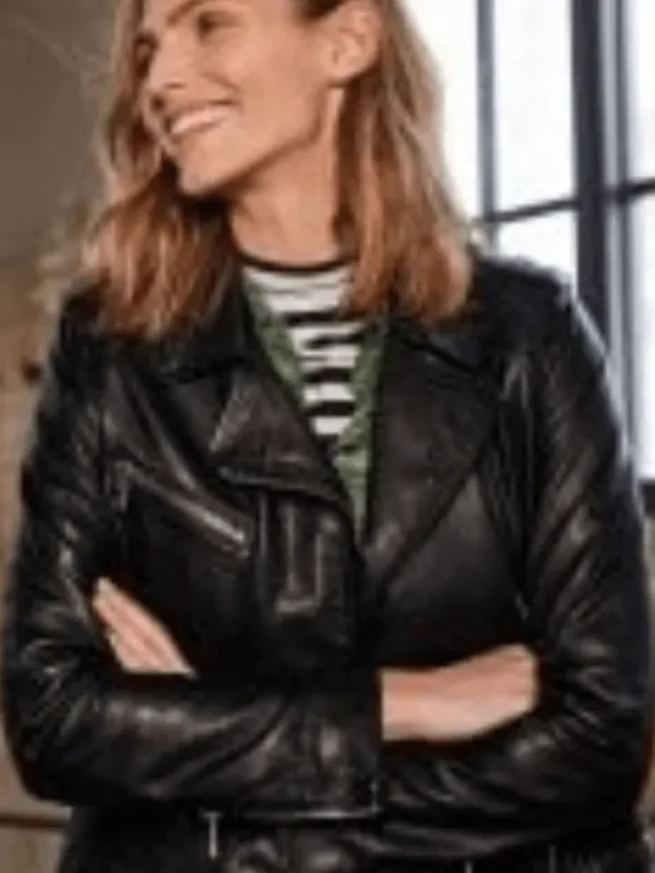 Oui Coats And Jackets | Gifts Under £250^Black Leather Biker Jacket 76138 9990