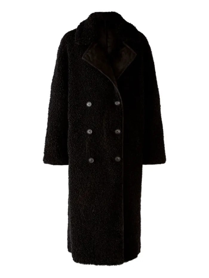 oui_black_reversible_faux_1.webp Oui Coats And Jackets | Gifts Under £250^Black Reversible Faux Suede Long Coat 77350 9990