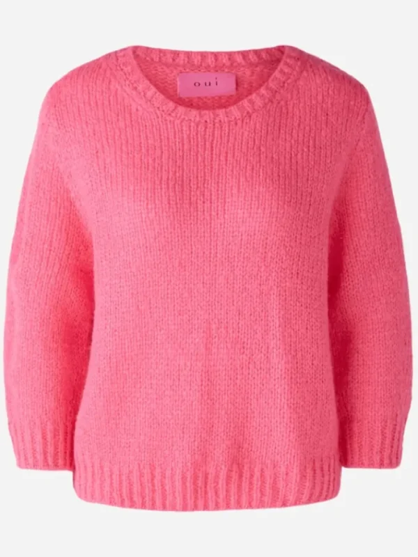 Oui Knitwear | Gifts Under £100^Jumper With Wool And Mohair In Pink 89198 Col 3374