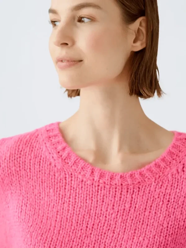 Oui Knitwear | Gifts Under £100^Jumper With Wool And Mohair In Pink 89198 Col 3374