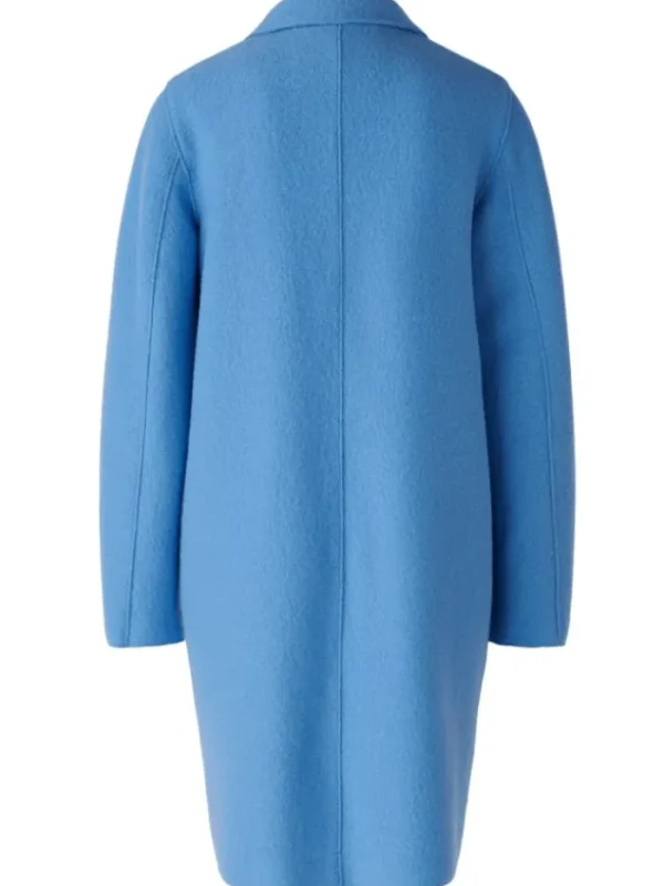 Oui Coats And Jackets | Luxury Gifts^Mayson Women's Coat Boiled Pure New Wool in Cornflower 79918 Col 5