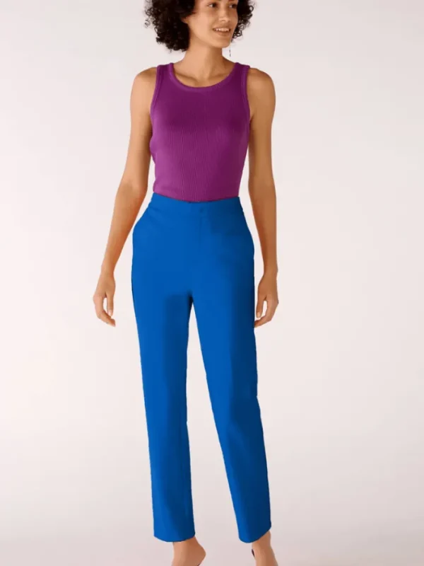 Oui Trousers | Gifts Under £100^Nautical Blue Trousers 78202 5358